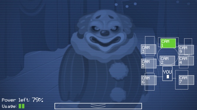 Clown Horror Night game scene